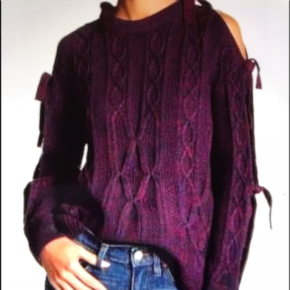 Project Naadam Sweaters - Project Naadam Ladies Cold Shoulder Sweater- NWOT